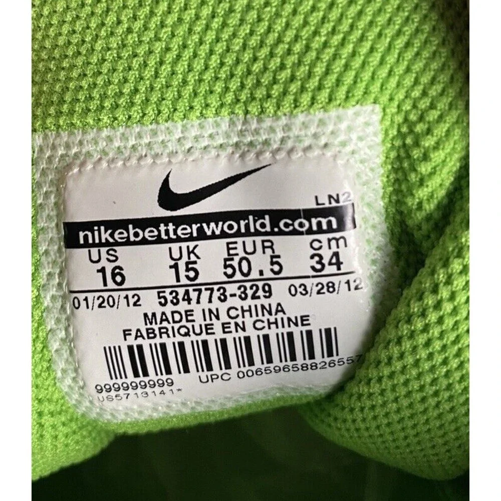 Nike Zoom‎ NFL Football Cleats|534773-329 Seattle Seahawks Team Colors| Size 16